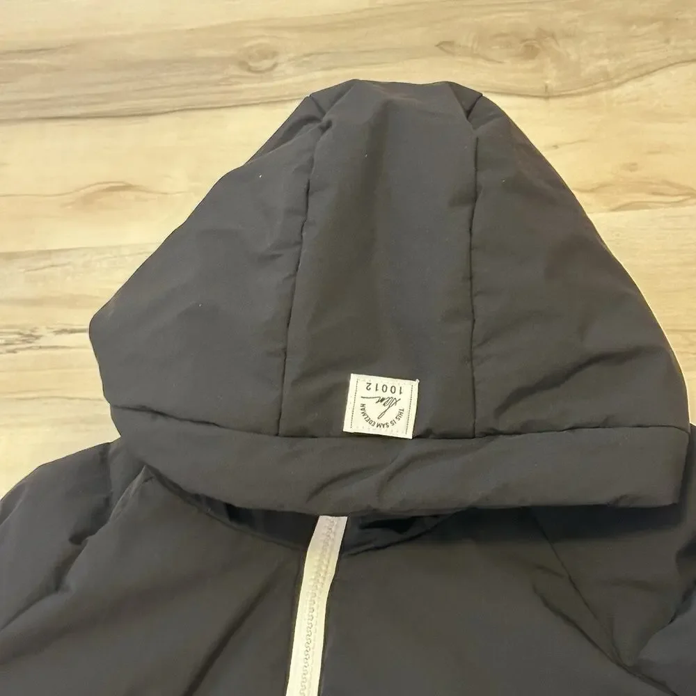 Steve Madden Women M Coat‎ Parka Down Long Hooded Pockets Black - Picture 4 of 11